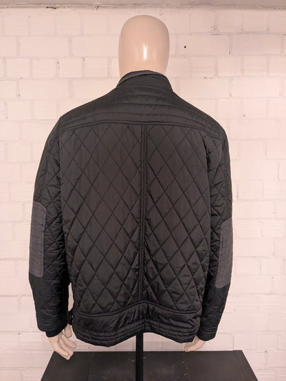 Tailor & Son tussen jas. Zwart Grijs gekleurd. Maat 56 / XL.