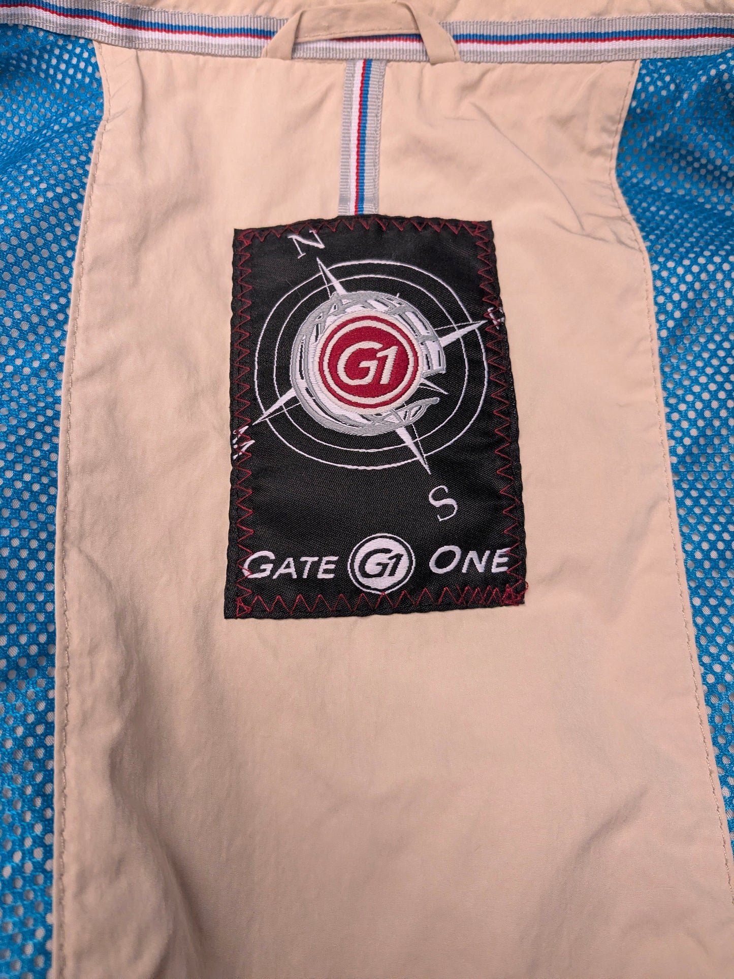Gate1 / G1 zomer jas. Beige gekleurd. Maat 56 / XL.