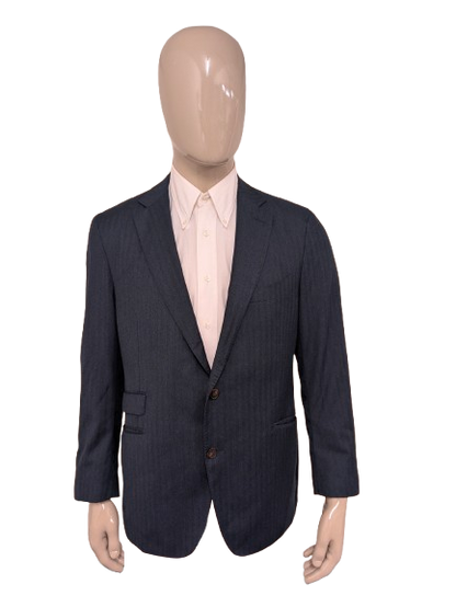 Suitsupply Reda Wollen colbert. Donker Blauw motief. Maat 54 / L.