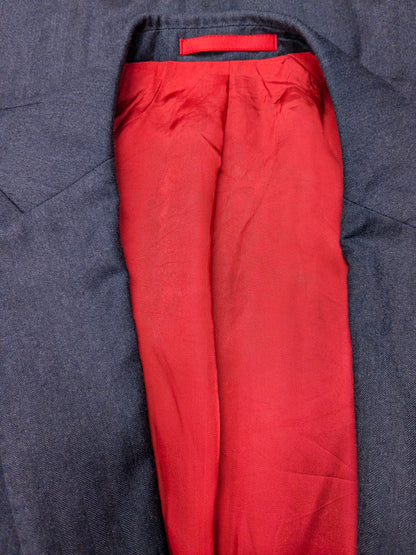 Suitsupply Reda Wollen colbert. Donker Blauw motief. Maat 54 / L.