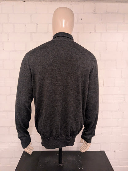 Dolcevita Polo Ralph Lauren in lana merino. Grigio scuro misto. Taglia XL.