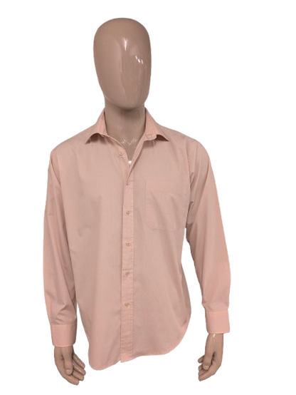 Vintage Royal by Tom Hagan Hemd – hellorange – Größe XL