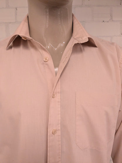 Vintage Royal by Tom Hagan Hemd – hellorange – Größe XL