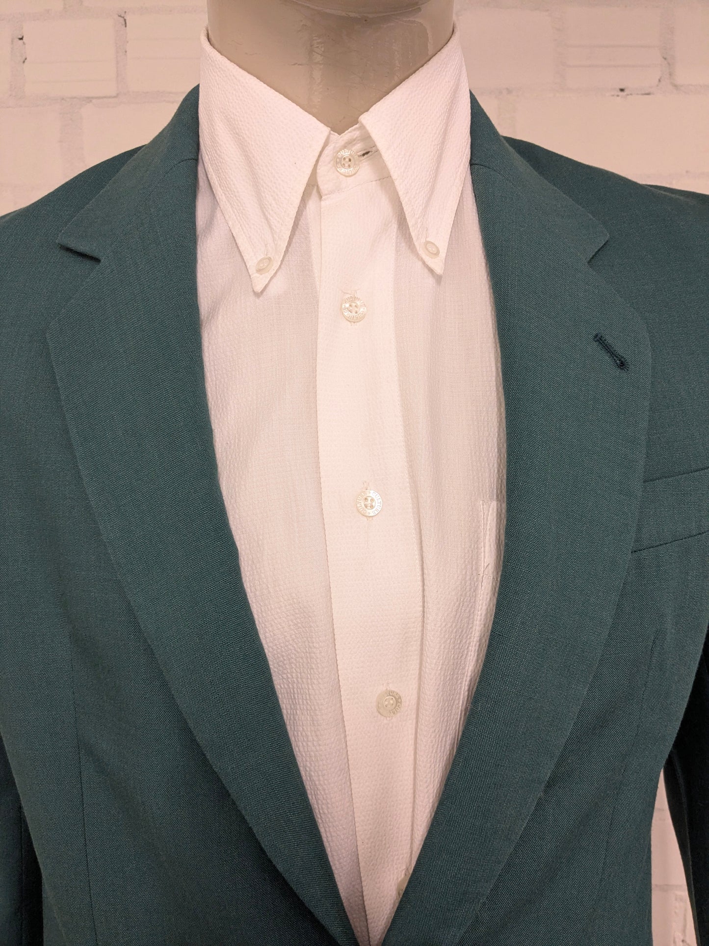 Vintage CANDA-Jacke – grünes Motiv – Größe 50/M