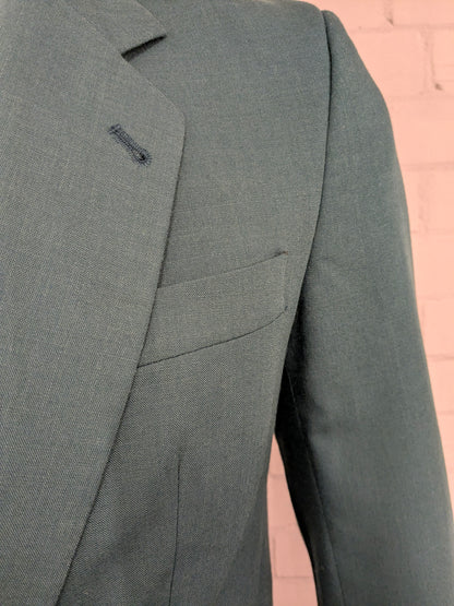 Vintage CANDA-Jacke – grünes Motiv – Größe 50/M