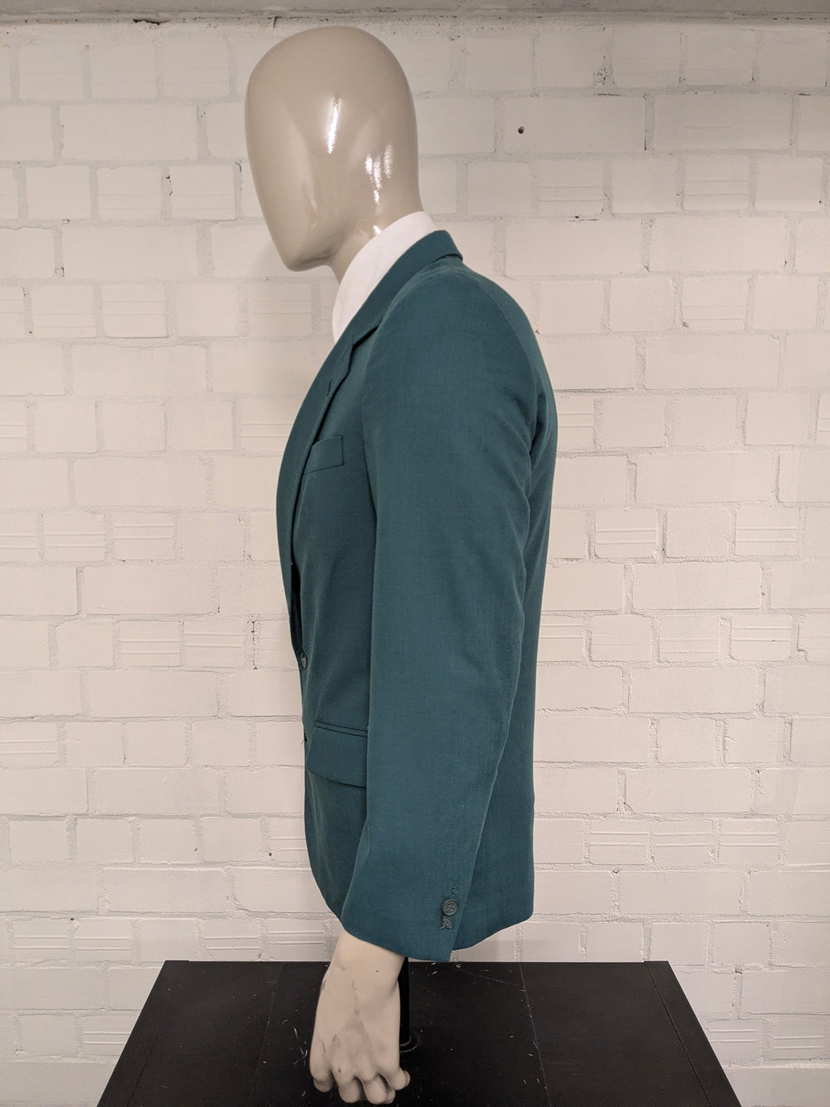 Vintage CANDA-Jacke – grünes Motiv – Größe 50/M
