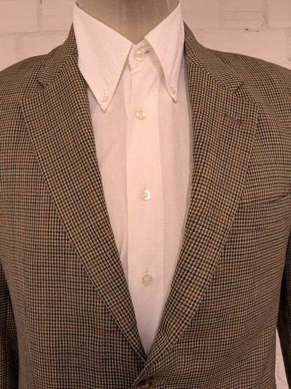 Lauren Ralph Lauren Wollen colbert. Bruin Zwart Groen motief. Maat 50 / M.