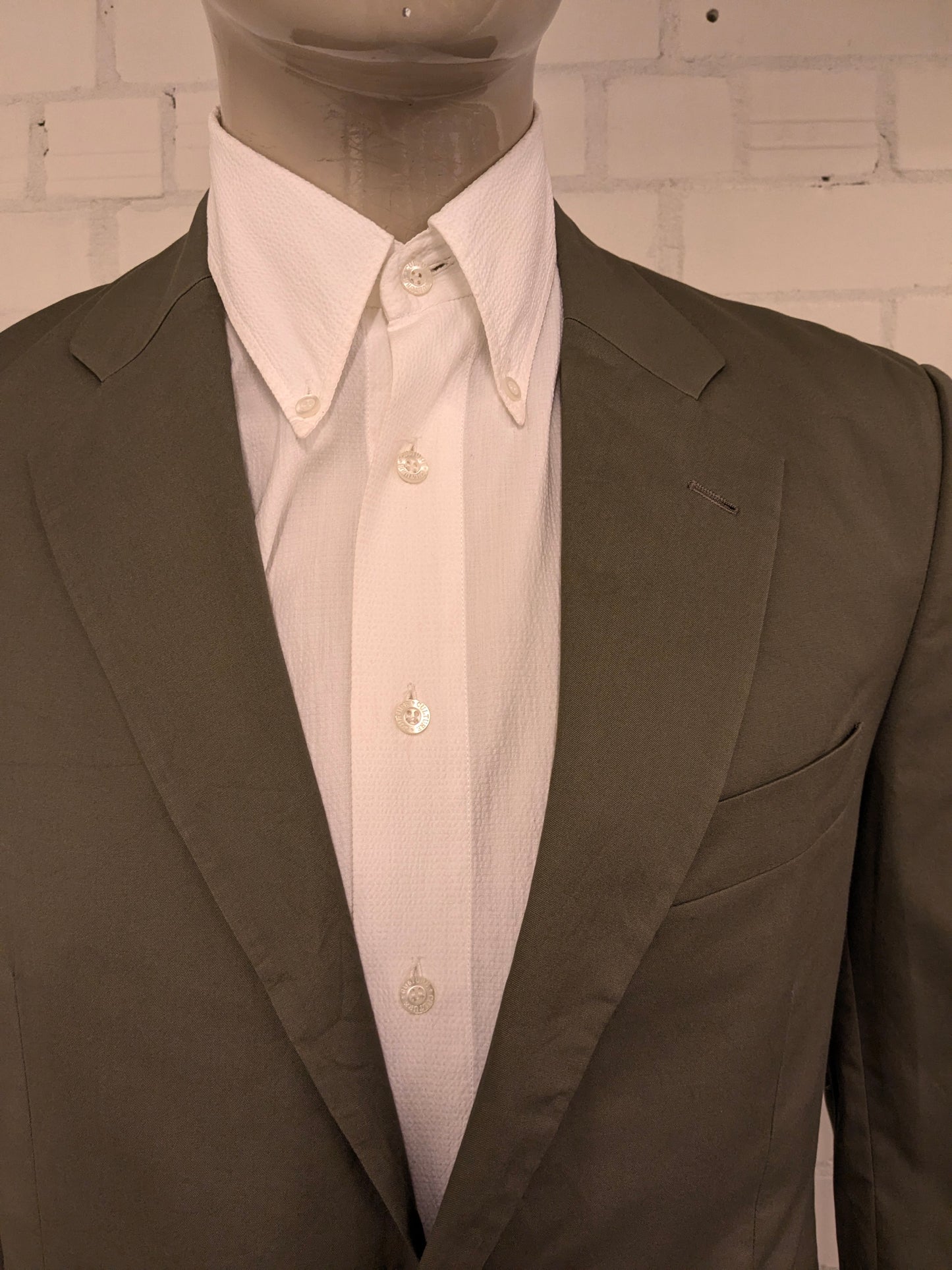 Brooks Brothers colbert. Groen gekleurd. Maat 50 / M.