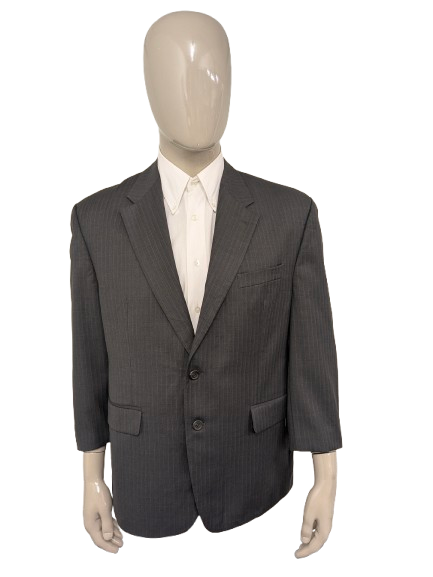 Vintage Lauren Ralph Lauren wollen colbert – grijs gestreept – maat 28 (56/XL)