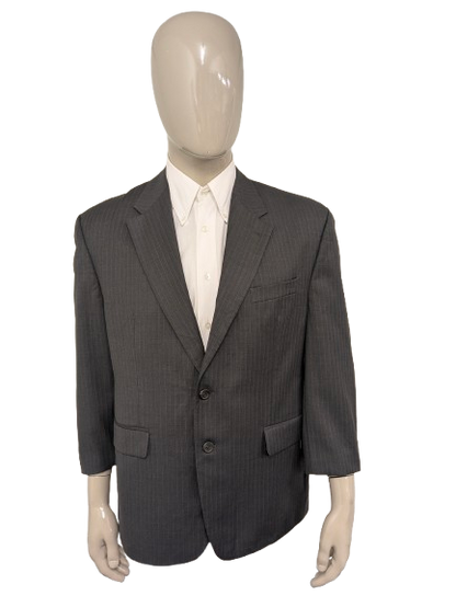 Vintage Lauren Ralph Lauren wollen colbert – grijs gestreept – maat 28 (56/XL)