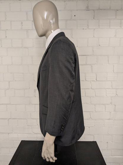 Vintage Lauren Ralph Lauren wollen colbert – grijs gestreept – maat 28 (56/XL)