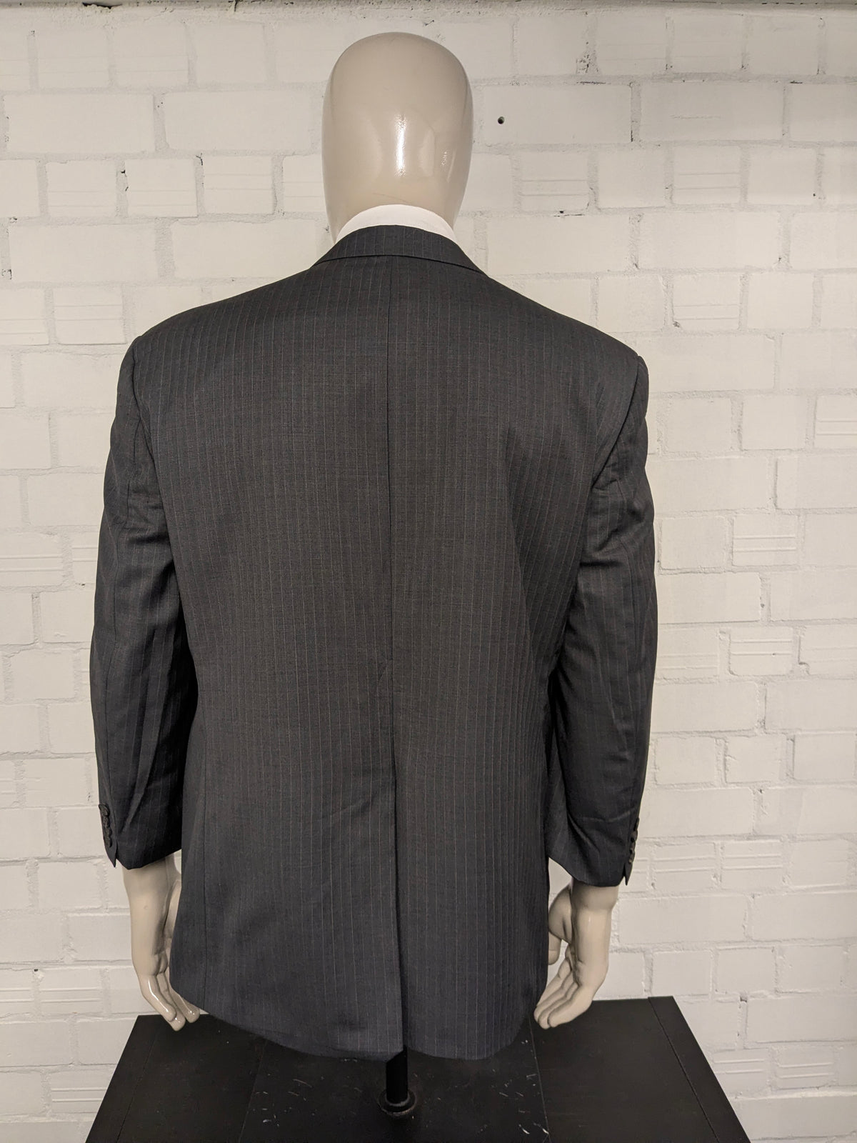 Vintage Lauren Ralph Lauren wollen colbert – grijs gestreept – maat 28 (56/XL)