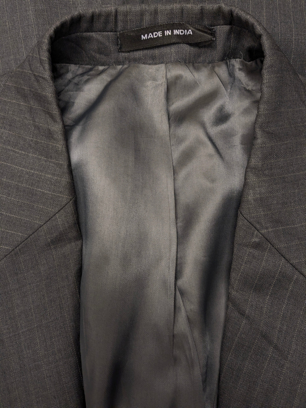 Vintage Lauren Ralph Lauren wollen colbert – grijs gestreept – maat 28 (56/XL)
