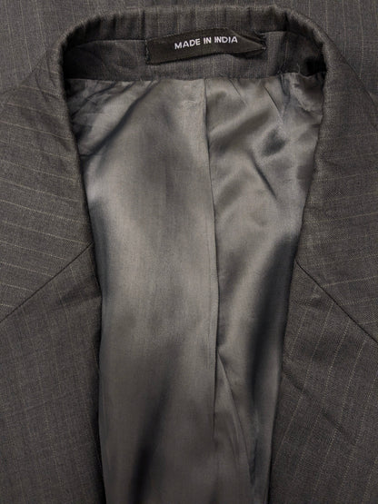 Vintage Lauren Ralph Lauren wollen colbert – grijs gestreept – maat 28 (56/XL)