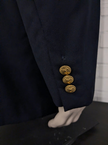 Lauren Ralph Lauren Wollen colbert. Donker Blauw met goudkleurige mooie knopen. Maat 106 / XL-lang.