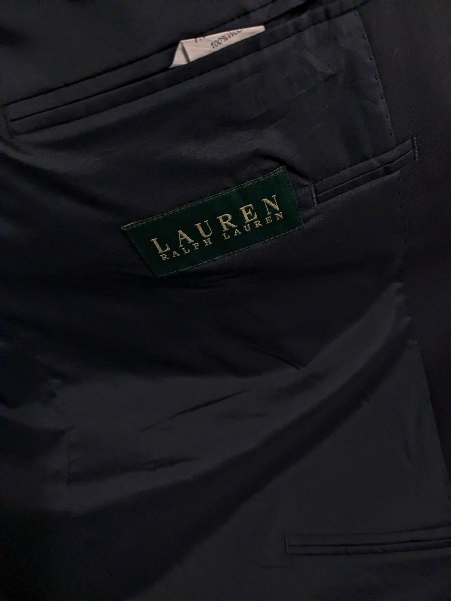 Lauren Ralph Lauren Wollen colbert. Donker Blauw met goudkleurige mooie knopen. Maat 106 / XL-lang.