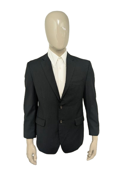 Lauren Ralph Lauren Wollen colbert. Zwart Grijs gestreept. Maat 25 (50 / M).
