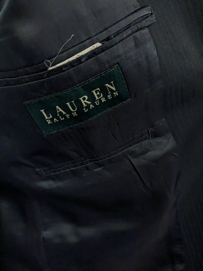 Lauren Ralph Lauren Wollen colbert. Zwart Grijs gestreept. Maat 25 (50 / M).
