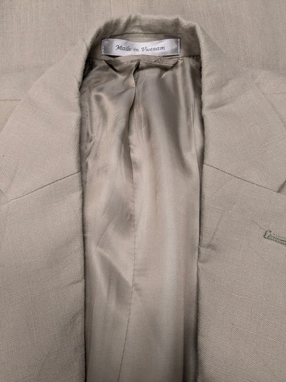 Lauren Ralph Lauren Linnen colbert. Beige gekleurd. Maat 50 / M.