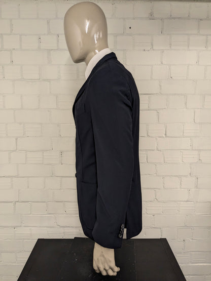 Boglioli K Jacket Wollen colbert. Donker Blauw gekleurd. Maat 52 / L.