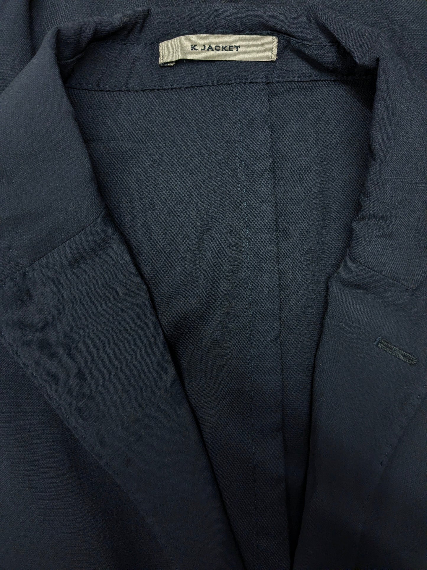 Boglioli K Jacket Wollen colbert. Donker Blauw gekleurd. Maat 52 / L.