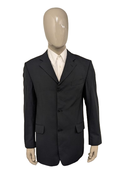 Vintage Stones Wollen colbert. Donker Grijs gekleurd. Maat 98 (50 / M). lang model.