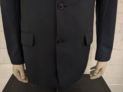 Vintage Stones Wolljacke. Dunkelgrau gefärbt. Größe 98 (50/M). langes Modell.