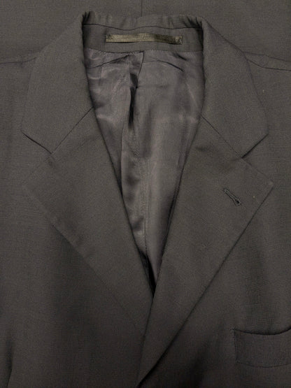 Vintage Stones Wolljacke. Dunkelgrau gefärbt. Größe 98 (50/M). langes Modell.