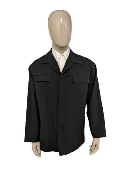 Chaqueta casual fiscal. De color negro. Talla XL.