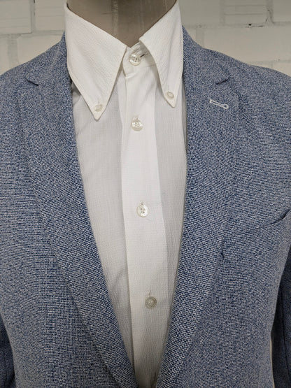 Gabbiano colbert. Blauw Wit gemêleerd. Maat 52 / L.