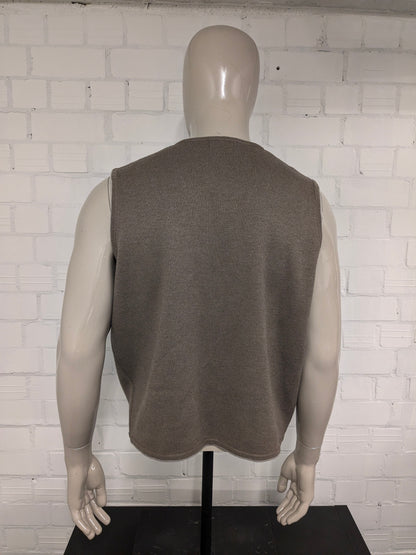 Colmar Wollen spencer / gilet. Bruin gemêleerd. Maat XL. 50% Wol.