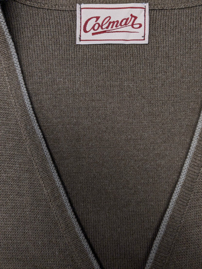 Colmar Wollen spencer / gilet. Bruin gemêleerd. Maat XL. 50% Wol.