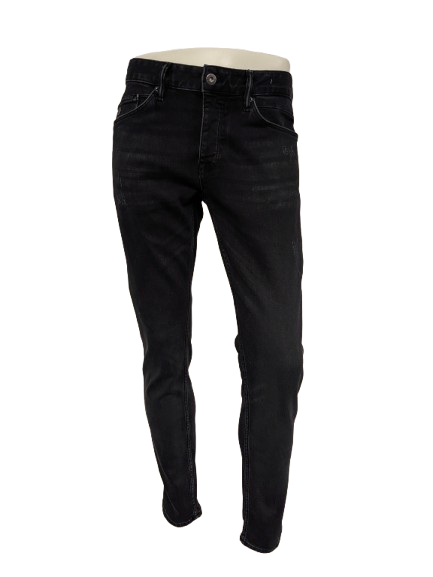 Cast Iron jeans. Zwart gekleurd. Maat W36 - L32. Riser slim fit. stretch.