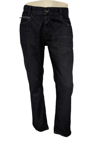 PME Legend-Jeans. Dunkelblau gefärbt. Größe B33 - L30. Typ Aero Union 1959.