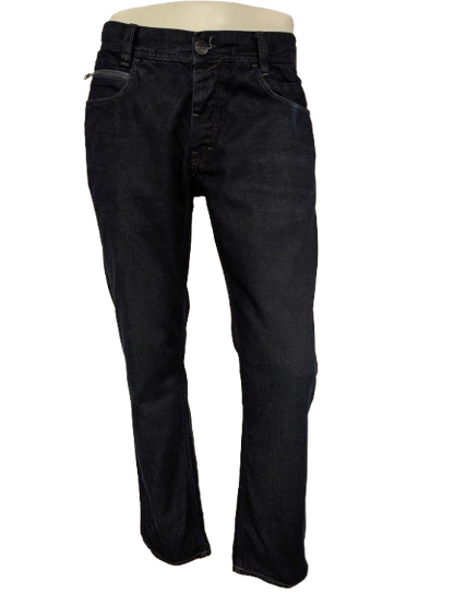 PME Legend-Jeans. Dunkelblau gefärbt. Größe B33 - L30. Typ Aero Union 1959.