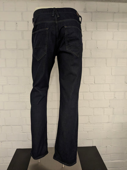 PME Legend-Jeans. Dunkelblau gefärbt. Größe B33 - L30. Typ Aero Union 1959.