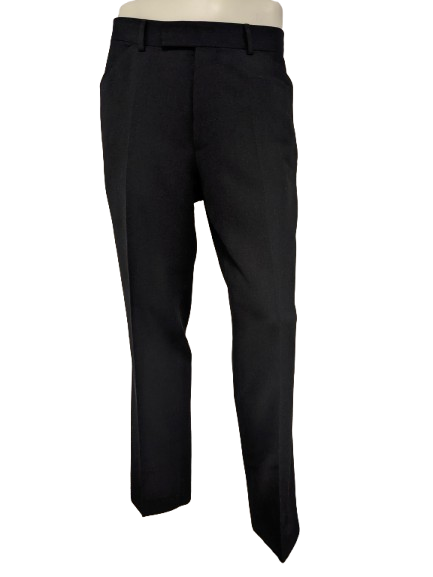 Hugo Boss Wollhose. Dunkelgraues Mischmotiv. Größe 52 / L.