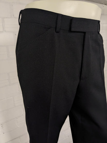 Hugo Boss Wool trousers. Dark Gray mixed motif. Size 52 / L.