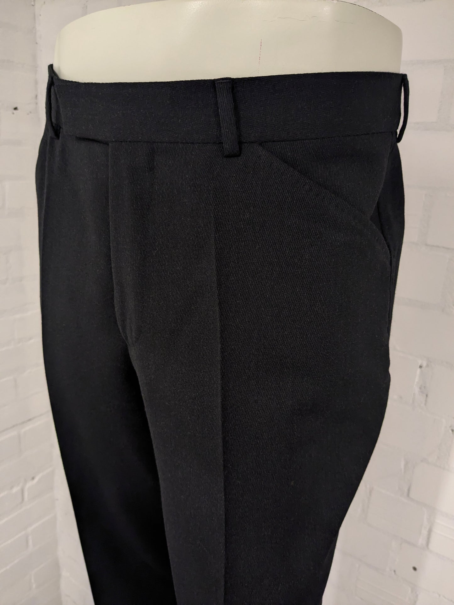 Hugo Boss Wool trousers. Dark Gray mixed motif. Size 52 / L.