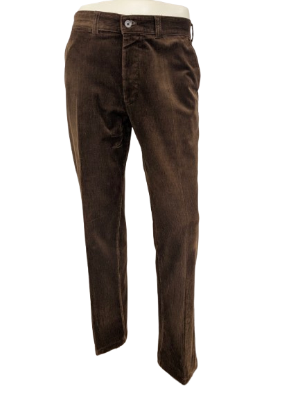Gardeur Ribbroek / Rib pantalon. Bruin gekleurd. Maat 52 / L.