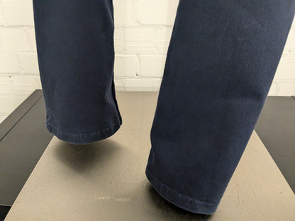 Boggi Milano broek. Donker Blauw gekleurd. Maat W36 - L34. stretch.