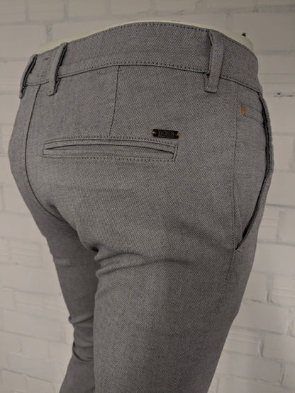 Pantalón / pantalón Boss Hugo Boss. Gris mixto. Talla 46 / S. Corte entallado. estirar.