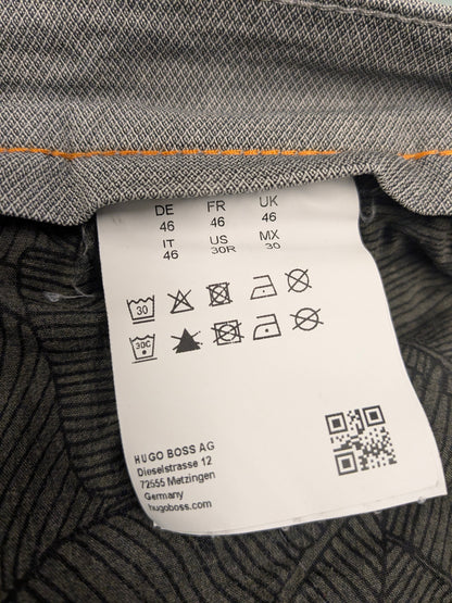 Pantalón / pantalón Boss Hugo Boss. Gris mixto. Talla 46 / S. Corte entallado. estirar.