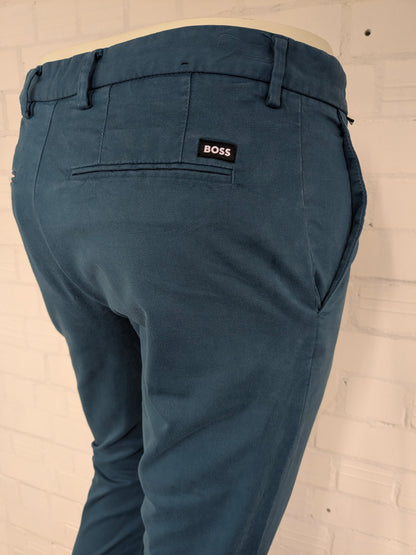 Boss Hugo Boss Hosen / Hosen. Grün gefärbt. Größe 46 / S. Typ Kaito. schlanke Passform. strecken.