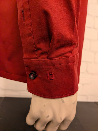 Olymp Luxor overhemd. Donker Rood gemêleerd. Maat 41 / L. modern fit. stretch.