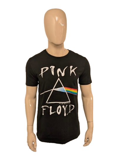 Pink Floyd "the dark side of the moon" shirt. Zwart met opdruk. Maat M.