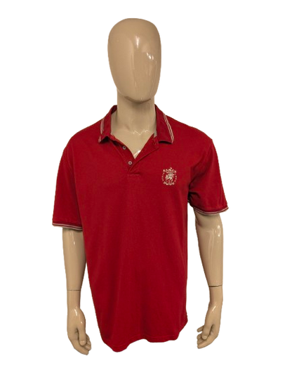 Atlas for Men polo. Rood gekleurd. Maat 2XL / XXL.
