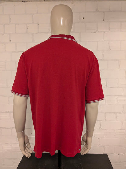 Atlas for Men polo. Rood gekleurd. Maat 2XL / XXL.