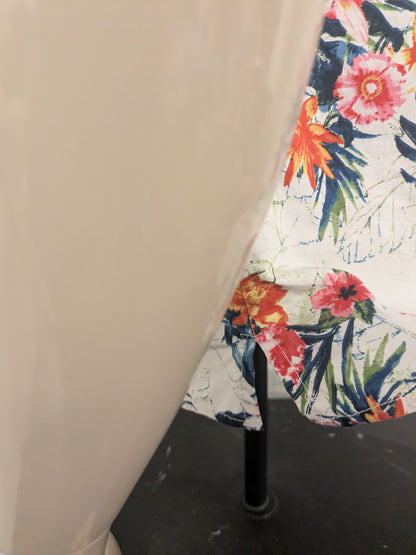 Goodfellow & Co overhemd korte mouw. Gekleurde Bloemen print. Maat M. slim.