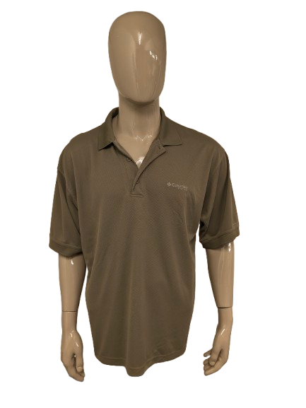 Columbia PFG polo – groen motief – maat L/XL